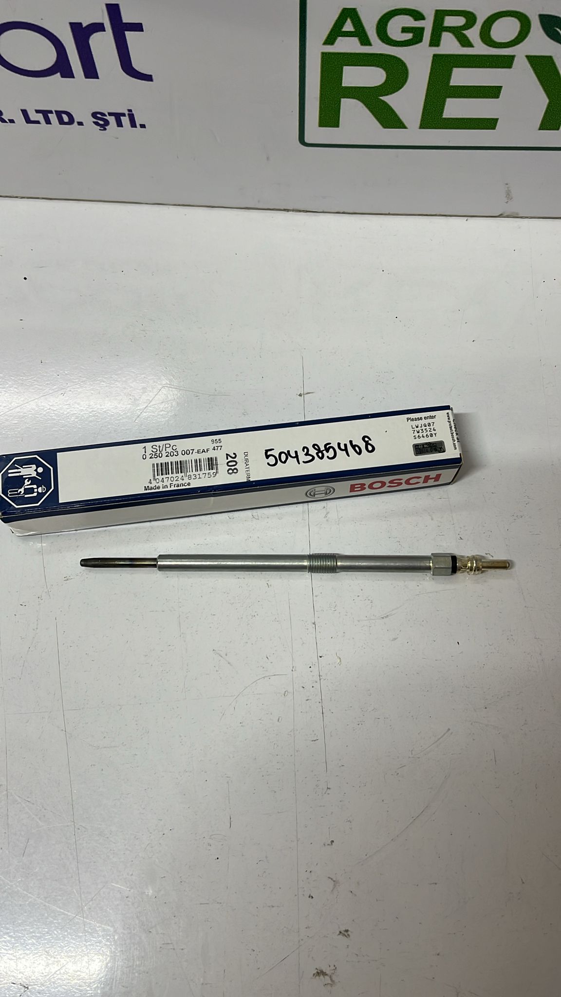 504385468 250203007 Glow Plug Bosch