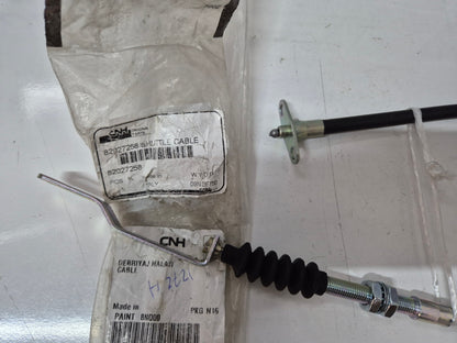 82027258 Clutch Control Cable  Zinc-Plated  747 mm L Fit New Holland CNH